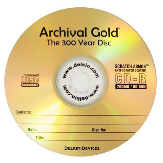 سی دی و دی وی دی - لوح فشرده   Delkin Gold162833